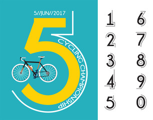 cycling race poster design 