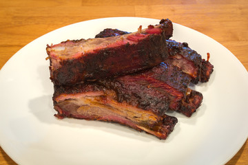 Plate of BBQ Ribs