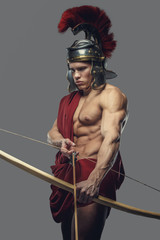 Roman warrior with bow.