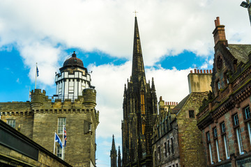 Fototapeta premium Building of downtown the historic Royal Mile