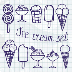 ice cream collection