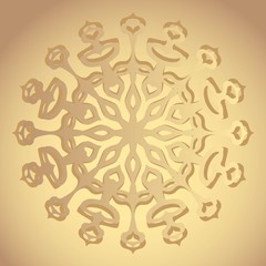 Golden snowflake