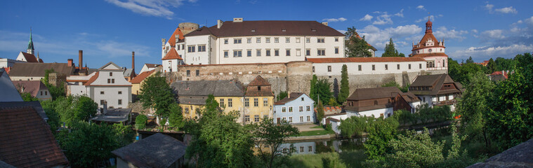 Fototapeta na wymiar Jindrichuv Hradec, Panorama, Czech Republic