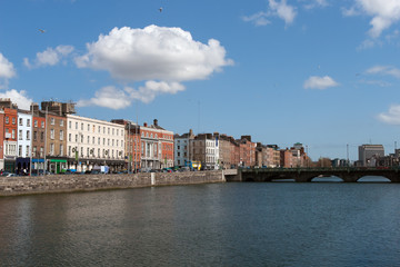Naklejka na ściany i meble City of Dublin River View