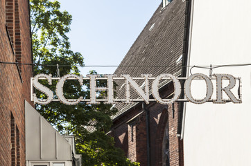 sign of the quarter Schnoor in Bremen