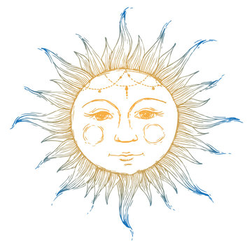 Sun Face Tattoo Images Browse 5 557 Stock Photos Vectors And Video Adobe Stock