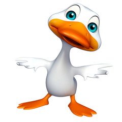 cute Duck funny cartoon character