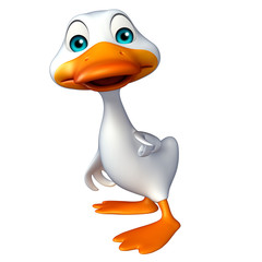 cute Duck funny cartoon character