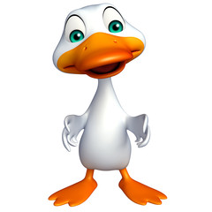 cute Duck funny cartoon character