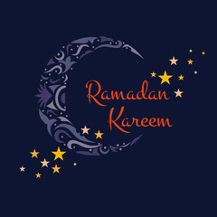 Happy Ramadan Kareem, greeting background vector illustration