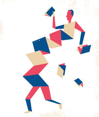 Naklejka premium Cultura, formazione, libri e lettura