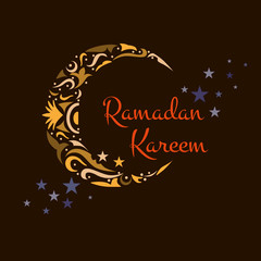 Happy Ramadan Kareem, greeting background vector illustration