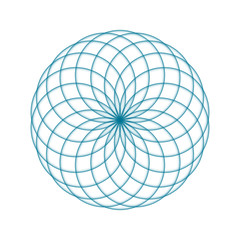 Circular mathematical ornament