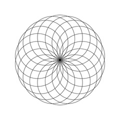 Circular mathematical ornament