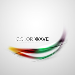 Naklejka premium Color wave vector element