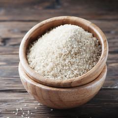 Brown sugar on the vintage table