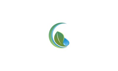ecology logo - green design - growth vector