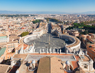 Fototapeta premium Saint Peter's Square, Vatican, Rome, Italy