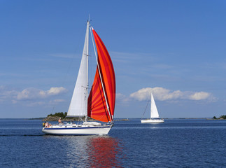 Obraz premium Segeln in den Stockholmer Schären