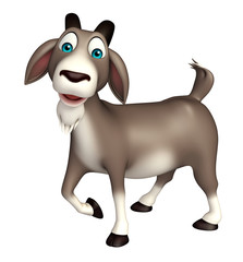 Obraz na płótnie Canvas cute Goat funny cartoon character