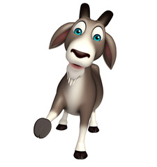 cute Goat funny cartoon character