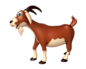 Obraz na płótnie Canvas fun Goat funny cartoon character