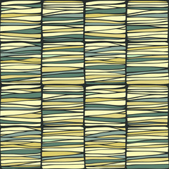 Seamless pattern with doodle ornament