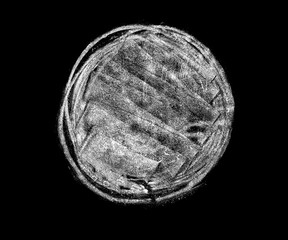 chalk circle on black background