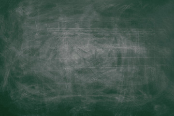 Blank green chalkboard, blackboard texture with copy space