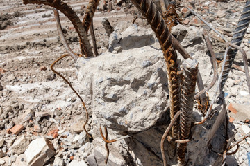 building destroy, material  waste