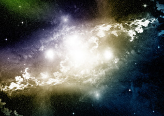 galaxy in a free space