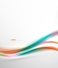 Fototapeta premium Smooth raibow color gradients in business wave template