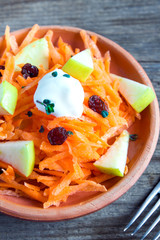 Carrot and apple salad