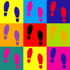 Imprint soles shoes sign