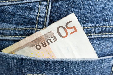 Fifty euros in her pocket