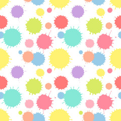 Seamless patterm with painted splash texture