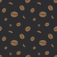 Seamless Coffee Beans Pattern