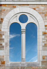Archway Window and Blue Sky