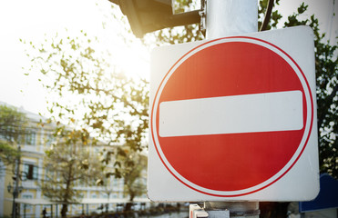 Do not enter sign 