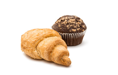 Fresh croissant isolated