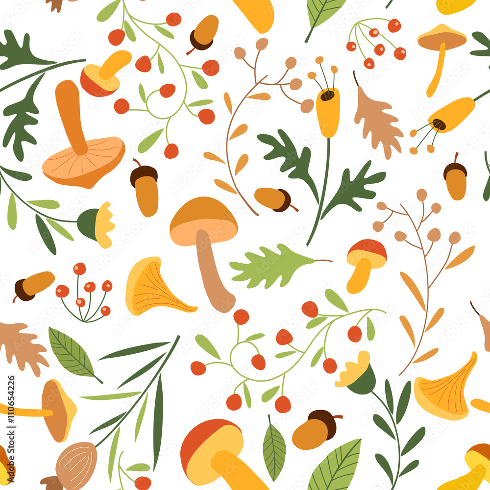 Poster vector seamless pattern