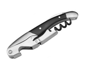 Waiter Or  Sommelier Professional Multifunction Knife Isolated O