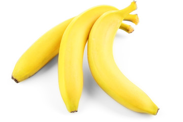 Bunch of ripe bananas, isolated on white
