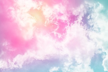 sun and cloud background with a pastel colored

