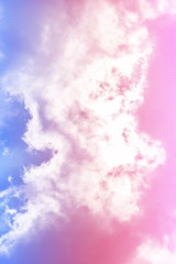 sun and cloud background with a pastel colored

