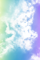 sun and cloud background with a pastel colored

