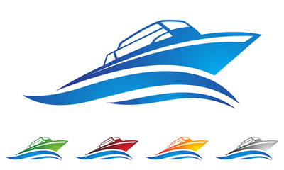 boat logo vector