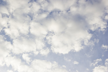 Obraz premium Blue sky with clouds.