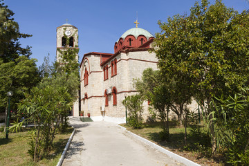 Fototapeta na wymiar Church of the Virgin. Pefkohori. Greece.