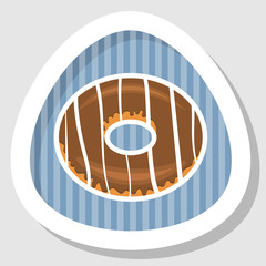 Donut colorful icon